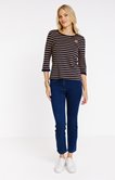 Tee-shirt rayé manches 3/4