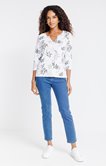 Tee-shirt imprimé manches 3/4