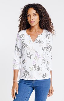 Tee-shirt imprimé manches 3/4