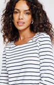 Tee-shirt rayé manches 3/4