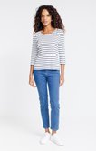 Tee-shirt rayé manches 3/4