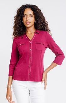 Tee-shirt uni manches 3/4