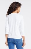 Tee-shirt brodé manches 3/4
