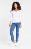 Tee-shirt brodé manches 3/4
