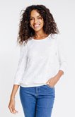 Tee-shirt uni manches 3/4
