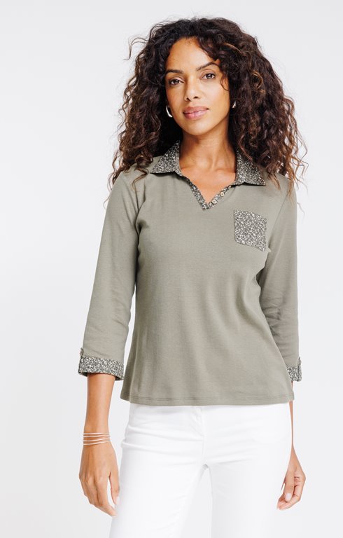 Tee-shirt 2-en-1 manches 3/4