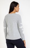 Tee-shirt brodé manches longues