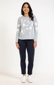 Tee-shirt brodé manches longues
