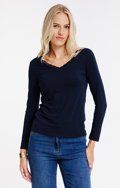Tee-shirt uni manches longues