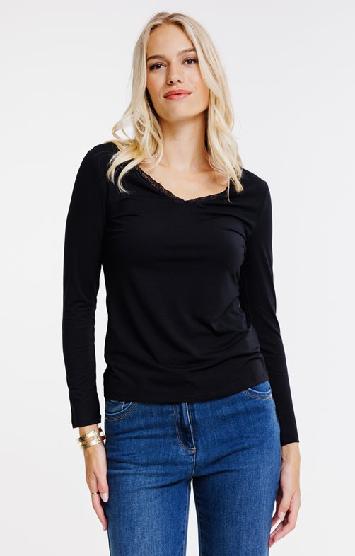 Tee-shirt uni manches longues