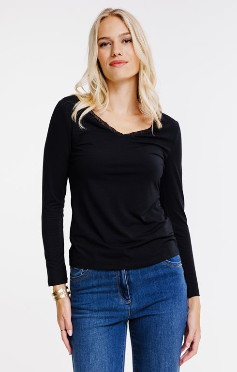 Tee-shirt uni manches longues