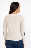 Tee-shirt brodé manches longues