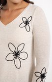 Tee-shirt brodé manches longues