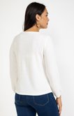 Tee-shirt brodé manches longues