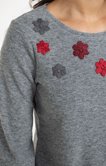 Tee-shirt brodé manches longues