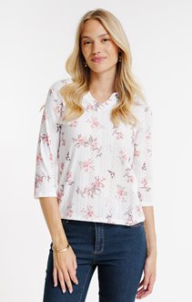 Tee-shirt 3/4 imprimé
