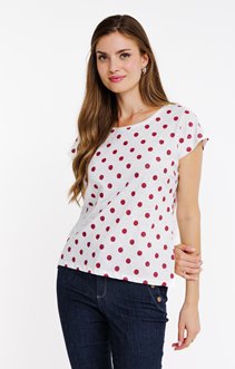 Tee-shirt imprimé avec col rond