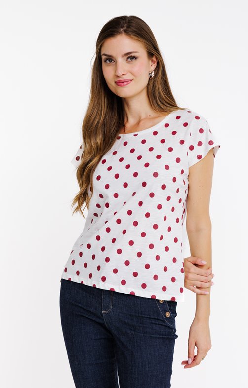 Tee-shirt imprimé avec col rond