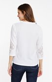 Tee-shirt 3/4 avec broderie