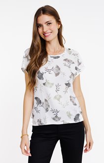 Tee-shirt imprimé col rond