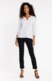 Tee-shirt manches 3/4 avec col mao