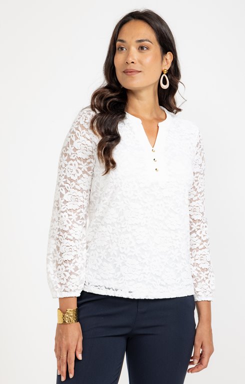 Tee-shirt en dentelle douce