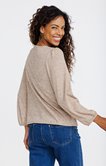 Tee-shirt uni manches longues col v