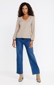Tee-shirt uni manches longues col v