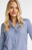 Tee-shirt imprimé 3/4 col chemise polo