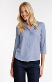Tee-shirt imprimé 3/4 col chemise polo