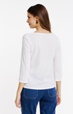 Tee-shirt uni boutons fantaisie