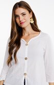 Tee-shirt uni boutons fantaisie