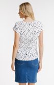 Tee-shirt à pois boutons au dos