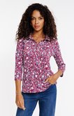 Tee-shirt col polo avec plis