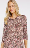 Tee-shirt col polo avec plis