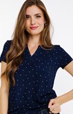 Tee-shirt manches courtes col mao