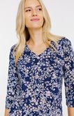 Tee-shirt manches 3/4 col v
