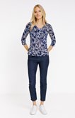 Tee-shirt manches 3/4 col v