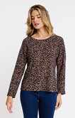 Tee-shirt col rond manches 3/4