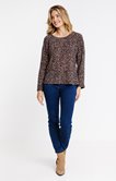 Tee-shirt col rond manches 3/4