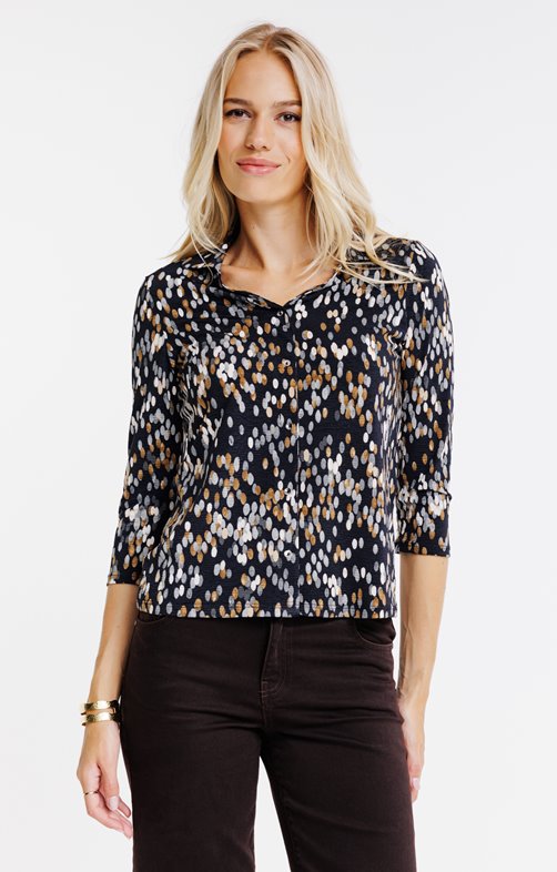 Tee-shirt col polo manches longues