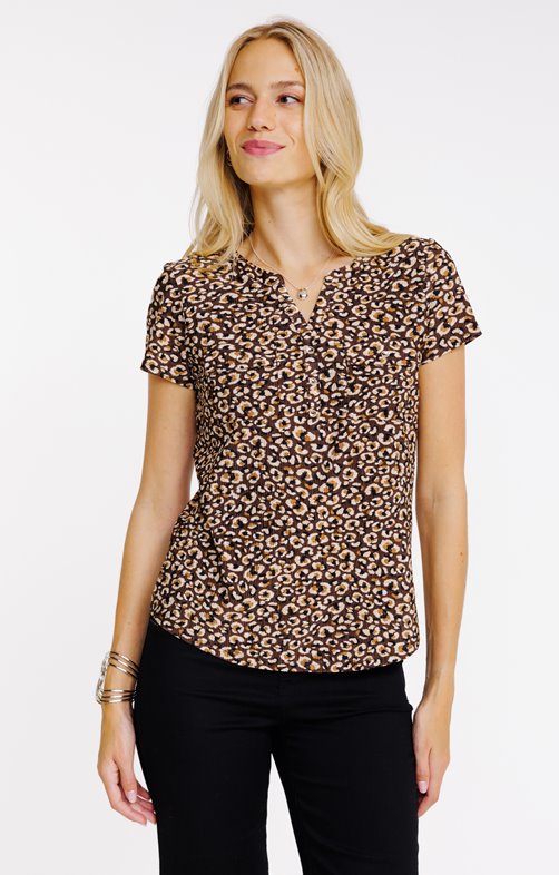 Tee-shirt col mao