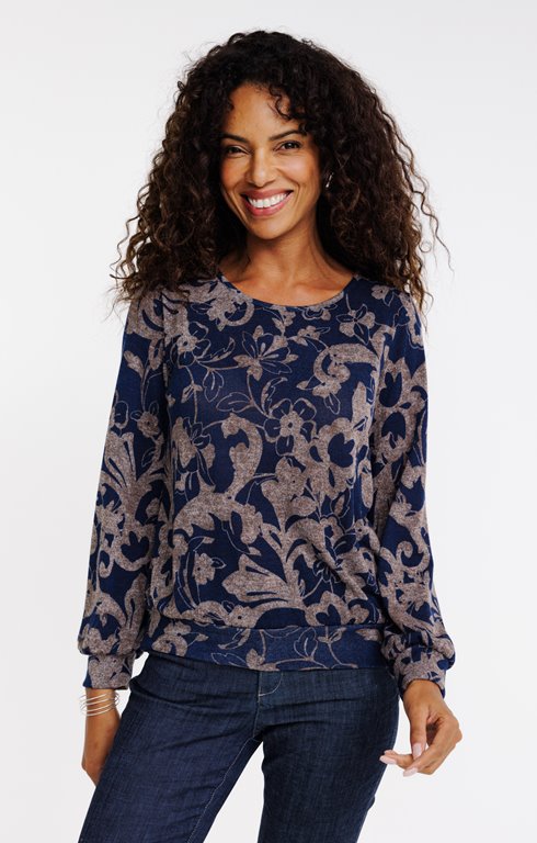 Tee-shirt col rond manches longues