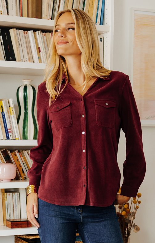 Chemise en velours 