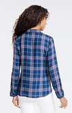 Chemise à carreaux brodée