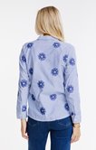 Chemise rayée brodée