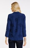 Chemise unie brodée