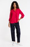 Chemise unie brodée