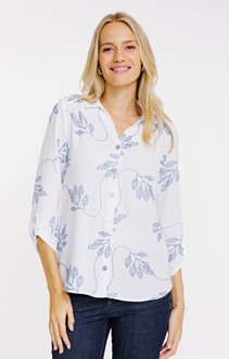 Chemise unie brodée