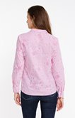 Chemise rayée à imprimé fleurs